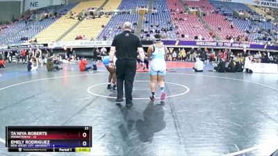 170 lbs Round 1 (16 Team) - Ta`Niya Roberts, Presbyterian vs Emely Rodriguez, New Jersey City University