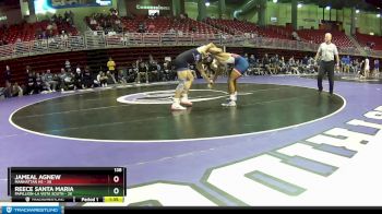 138 lbs Round 3 (6 Team) - Jameal Agnew, Manhattan HS vs Reece Santa Maria, Papillion-La Vista South