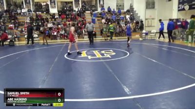 115 lbs Champ. Round 1 - Samuel Smith, T. R. Miller vs Abe Haskins, Houston Academy