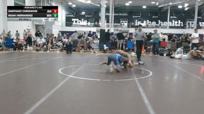 134 lbs Rr Rnd 2 - Santiago Chrisjohn, Journeymen Black - HSC vs Noah Hernandez, Broad Axe Gold - HSC