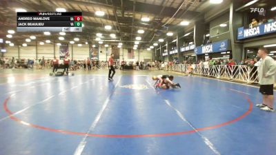 106 lbs Consi Of 32 #2 - Andreo Manlove, GA vs Jack Beaulieu, VA