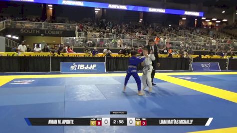 Liam Matías McNally vs Avian M. Aponte 2025 Pan Kids Jiu-Jitsu IBJJF Championship