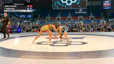 115 lbs Champ. Rd Of 64 - Brinley Miller, WI vs Leona Gao, NY