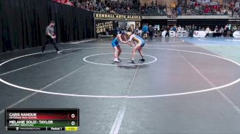 100G Champ. Round 1 - Caris Nanouk, Kotzebue High School vs Melanie Soliz- Taylor, Lathrop Wrestling