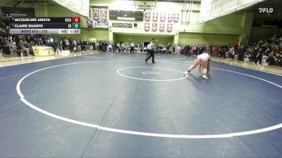 170 lbs 1st Place Match - Claire Duarte, EAGLE ROCK vs Jacqueline Amaya, FRANKLIN