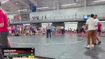 132 lbs Round 9 (10 Team) - Jacob Mowad, BRAWL Silver vs Brody Edwards, Assassins Blue