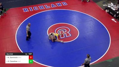 192 lbs Round Of 32 - Nico Dominick, Greater Latrobe vs Owen Zanoline, Central Columbia