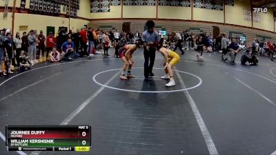 80 lbs Quarterfinal - Journee Duffy, Milford vs William Kershisnik, Ep Rattlers