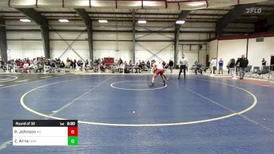 184 lbs Round Of 32 - Roel Johnson, Rhode Island College vs Zach Arria, Southern Maine