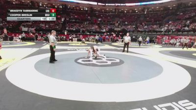 113 lbs Quarters - Braedyn Tammarine, Liberty Center vs Cooper Breslin, Graham Local