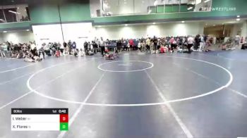 80 lbs Consi Of 8 #1 - Isaac Weber, WI vs Xavier Flores, IN