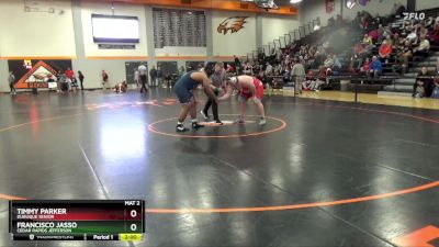 285 lbs Champ. Round 1 - Francisco Jasso, Cedar Rapids Jefferson vs Timmy Parker, Dubuque Senior