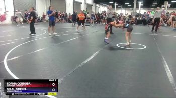 57 lbs Round 2 (8 Team) - Sophia Cordoba, Cordoba Trained vs Selah Stickel, Xtreme Team