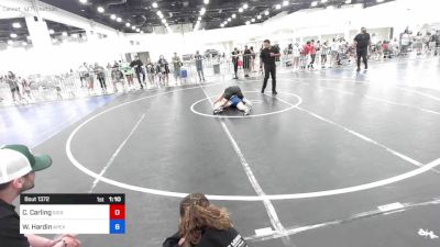 130 lbs Consolation - Cooper Carling, Sierra Sabers vs Wallace Hardin, Apex Wr Ac