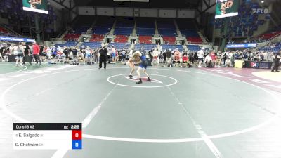 100 lbs Cons 16 #2 - Eddie Salgado, IA vs Gavin Chatham, OK