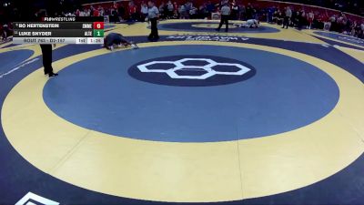 D2-157 lbs Quarterfinal - Bo Hertenstein, St. Marys Memorial vs Luke Snyder, Alter