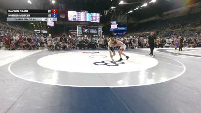 120 lbs Champ. Rd Of 64 - Kayson Grant, Wyoming vs Hunter Meeker, Ohio
