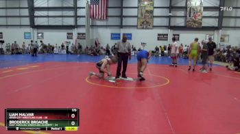 175 lbs Round 3 (3 Team) - Liam Malvar, RIVER CITY WRESTLING CLUB vs Broderick Broache, EAST CAROLINA WRESTLING ACADEMY