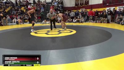 165 lbs Champ. Round 1 - Xavier Zeruth, State College vs Josh Woyan, Point Pleasant