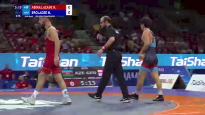 67 kg Finals 1-2 - Kanan Abdullazade, Azerbaijan vs Nika Broladze, Georgia