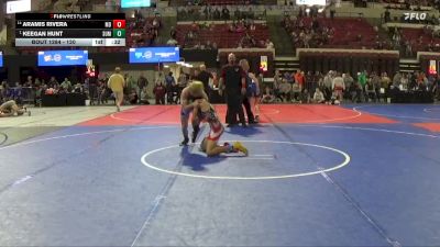 120 lbs Cons. Semi - Keegan Hunt, Mine Yard Dogs Wrestling Club vs Aramis Rivera, Montana Disciples