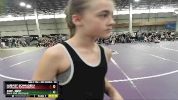 90 lbs Round 2 - Faith Rios, Idaho Gold Wrestlling vs Aubrey Schmadeka, Grangeville Youth Wrestling