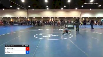 114 lbs Quarterfinal - Aaron Stewart, Illinois vs Kaden Rice, Higher Calling Wrestling Club