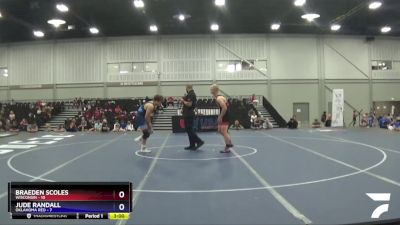 160 lbs Placement Matches (16 Team) - Braeden Scoles, Wisconsin vs Jude Randall, Oklahoma Red