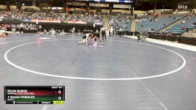 184 lbs Cons. Round 4 - Rylin Burns, Montana State-Northern vs 7 Isaiah Morales, Menlo