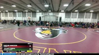 120 lbs Champ. Round 3 - Jylian Cabral, Douglas County vs Haylee Hancock, Lamar