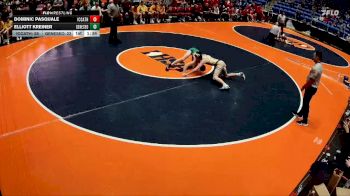 113 lbs Quarterfinals (8 Team) - Dominic Pasquale, Elmhurst (IC Catholic) vs Elliott Kreiner, Geneseo