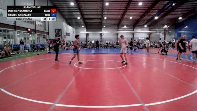 165 lbs Semifinal - Tom Schechterly, Mat Assassins Black - HS vs Daniel Gonzalez, Duro Wrestling Club - HS