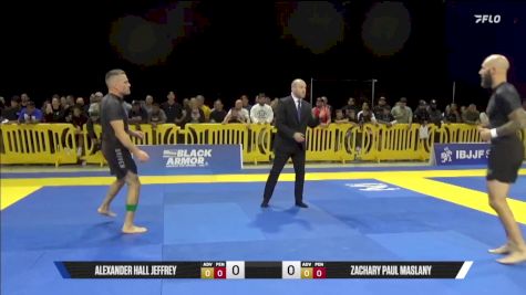 Zachary Paul Maslany vs Alexander Hall Jeffrey 2025 Pan IBJJF Jiu-Jitsu No-Gi Championship