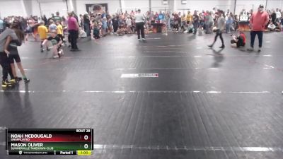 60 lbs Semifinal - Mason Oliver, Summerville Takedown Club vs Noah McDougald, Unaffiliated