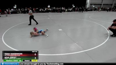 48-52 lbs Cons. Round 1 - Nova Sebolt, Sebolt Wrestling Academy vs Tessa VandenHoek, Mat Pack Wrestling Club