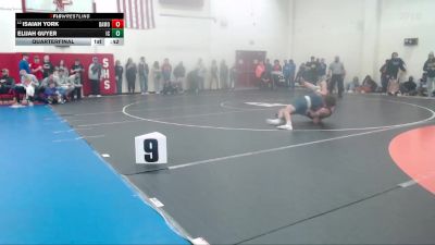 175 lbs Quarterfinal - Isaiah York, Whiteland vs Elijah Guyer, Indian Creek
