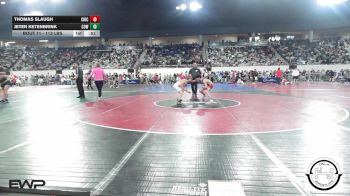 113 lbs Consi Of 16 #2 - Thomas Slaugh, Chickasha Wrestling vs Jeter Ketenbrink, Coweta