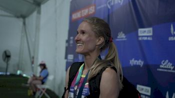 Valerie Constein THRILLED After Winning the 3,000m Steeplechase at the U.S. Olympic Trials.
