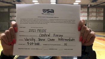 Central Fresno [Varsity Show Cheer Intermediate Finals] 2021 USA Spirit & Dance Virtual National Championships