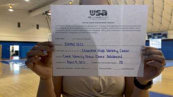 Chandler High School [Coed Varsity Show Cheer Advanced - Small Prelims] USA Spirit & Dance Virtual National Championships