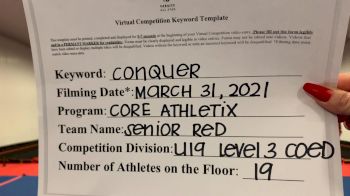 Core Athletix - Senior Red [L3 - U19 Coed] 2021 Varsity All Star Winter Virtual Competition Series: Event V