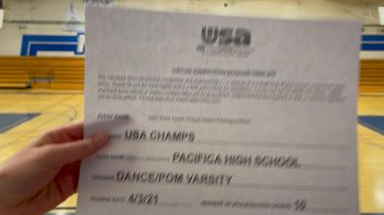 Pacifica High School [Dance/Pom Varsity] 2021 USA Virtual West Coast Dance Championships