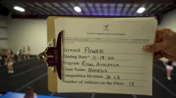 Rival Athletics - Nemesis [L3 Junior - Small] Varsity All Star Virtual Competition Series: Event V