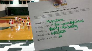 East Lincoln High School [Game Day Varsity - Non-Building] 2020 UCA Virtual Regional