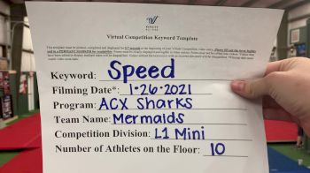 ACX Sharks - Mermaids [L1 Mini] 2021 Varsity All Star Winter Virtual Competition Series: Event I