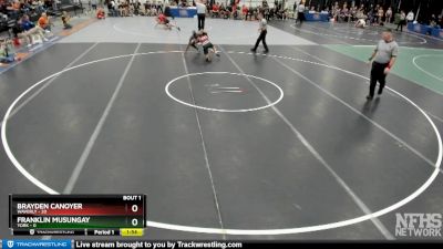 Brayden Canoyer&nbsp;over&nbsp;Franklin Musungay