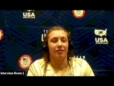 Kylie Welker (76 kg) after winning challenge tournament at 2021 Olympic Trials