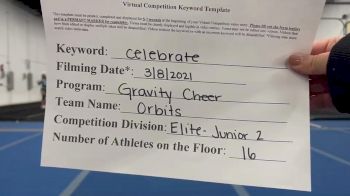 Gravity Cheer - Orbits [L2 Junior - Small] 2021 Spirit Festival Virtual Nationals