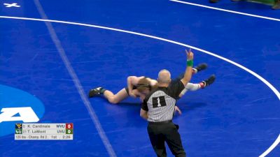 125 lb R16, Killian Cardinale, West Virginia vs Taylor LaMont, Utah Valley