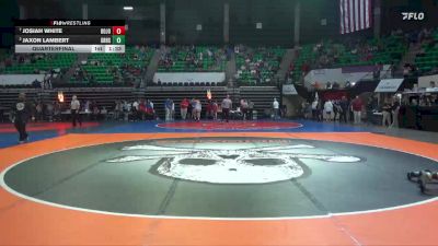 7A 106 lbs Quarterfinal - Josiah White, Bob Jones vs Jaxon Lambert, Grissom Hs